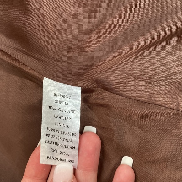 Metro Style Genuine Leather Blazer Jacket - Picture 5 of 7